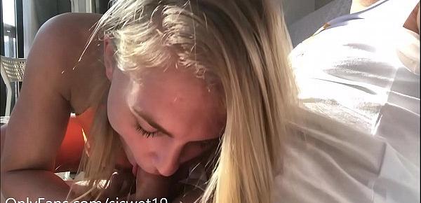  Horny Blonde Fingers in Public *** SiswetLive.com